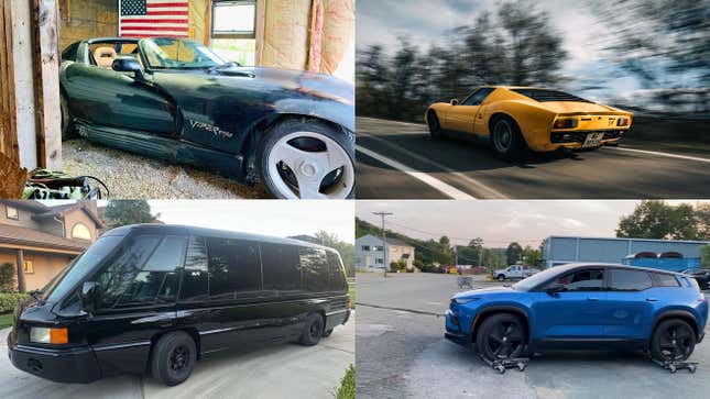 Image for article titled Cheap Dodge Viper, Broke Rivian Truck And A 'Nice' Corvette Race Car In This Week's Car Buying Roundup