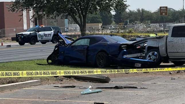 Image for article titled Woman Killed In Crash After Dodge Challenger Test Drive Hits 124 MPH