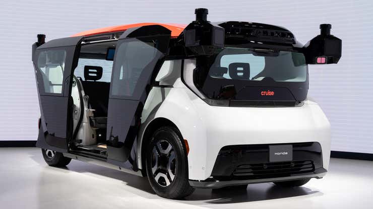 Image for GM’s Cruise Pumps Brakes On Steering Wheel-less Autonomous Vehicle, Will Use Next-Gen Chevy Bolt Instead [Update]